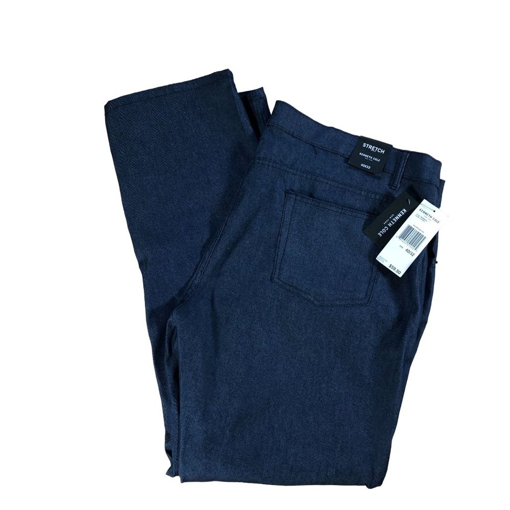 Kenneth Cole Mens Size 40 X 32  Navy Pants
